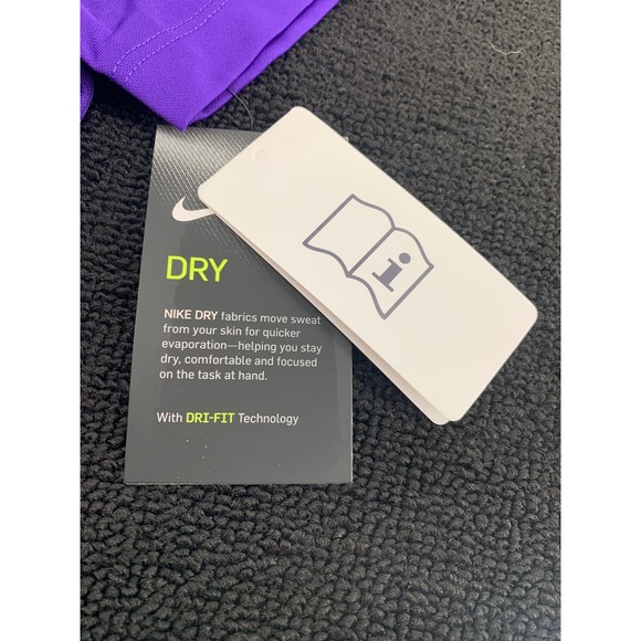 Nike Dri-Fit Purple Alabama Crimson Tide A‎ Logo Womens Polo Shirt Size M - Picture 7 of 8